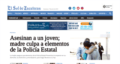 Desktop Screenshot of elsoldezacatecas.com.mx